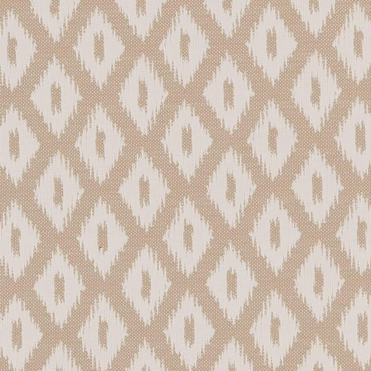 Natural Abstract Diamond Global Geometric Woven Pattern Upholstery Fabric by The Yard - SKU: Vasari Taupe